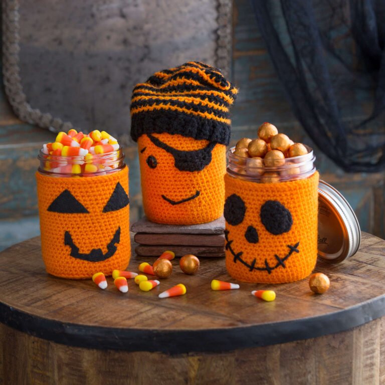 Crochet Halloween Jar Cozies: A Cute and Easy Project for Spooky Season